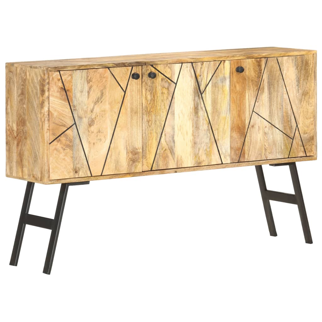 Credenza 118x30x75 cm in Legno Massello di Mango - homemem39