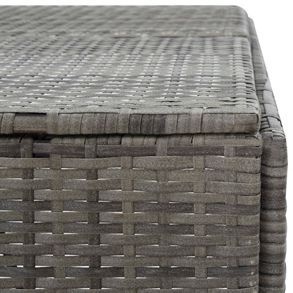 Copribidone Triplo Spazzatura Antracite 229x78x120cm Polyrattan