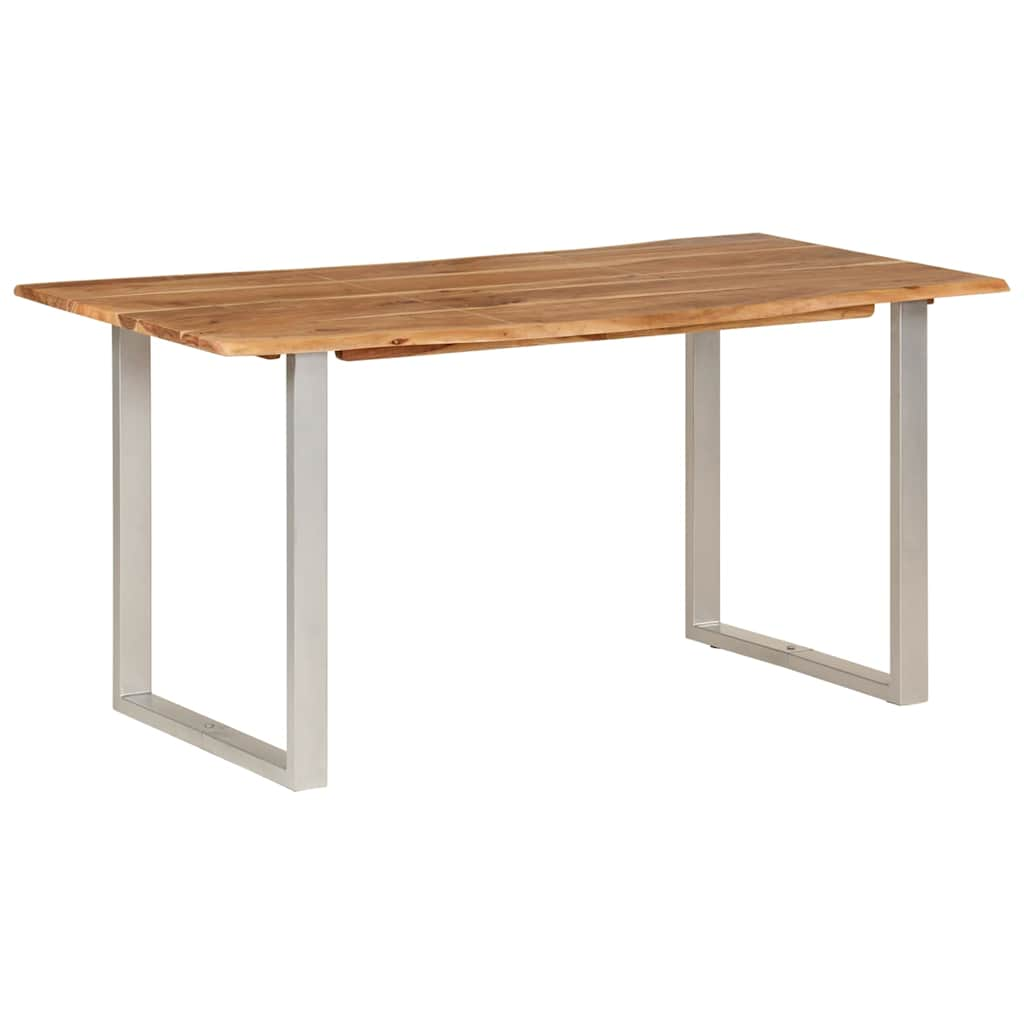 Tavolo da Pranzo 154x80x76 cm in Legno Massello di Acacia - homemem39