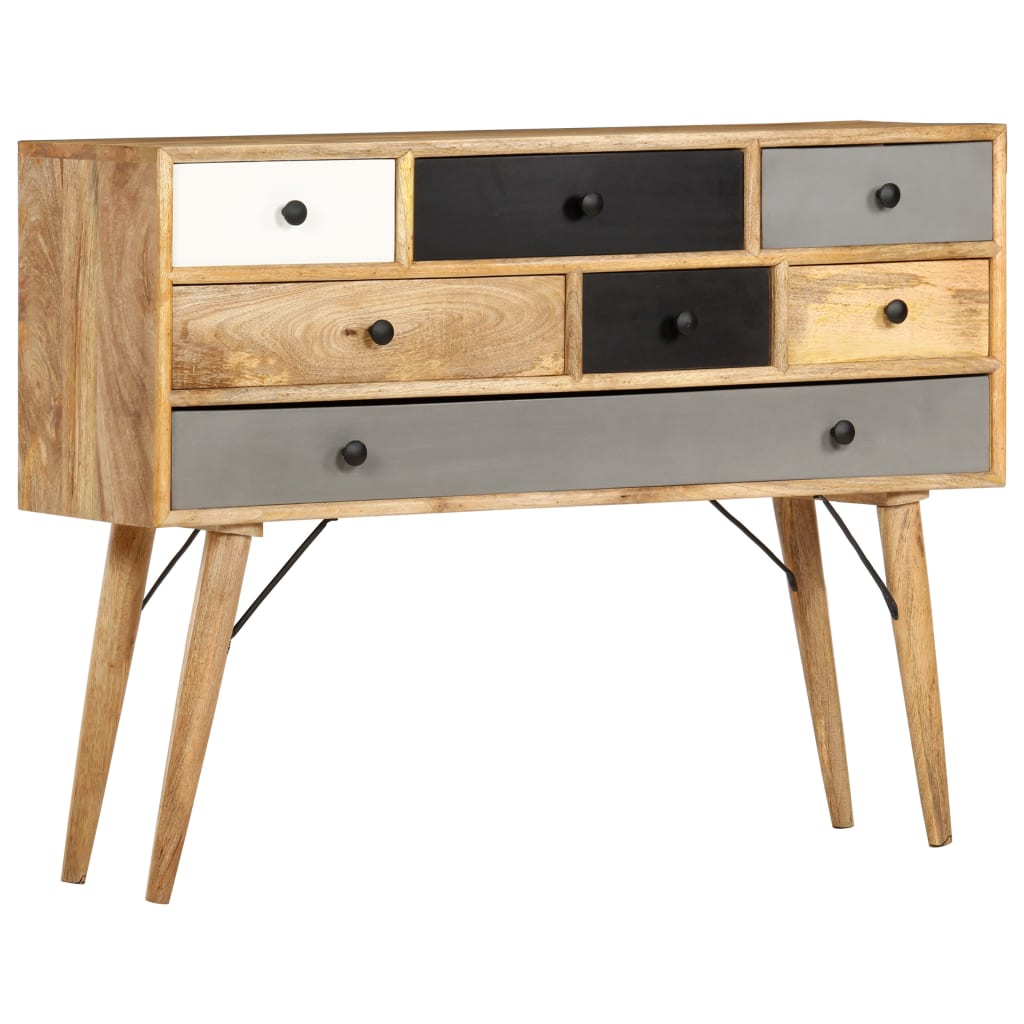 Credenza 110x30x82 cm in Legno Massello di Mango - homemem39