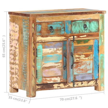 Credenza 70x35x65 cm in Legno Massello di Recupero - homemem39