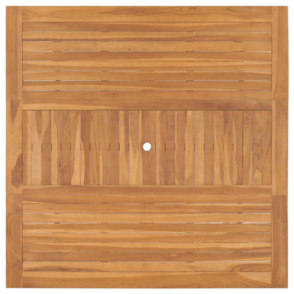 Tavolo da Giardino 150x150x76 cm in Legno Massello di Teak - homemem39