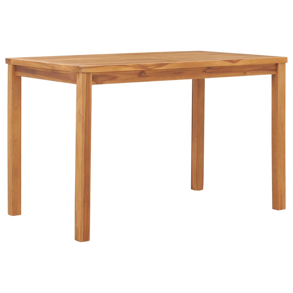 Tavolo da Pranzo per Giardino 120x70x77 cm in Massello di Teak - homemem39