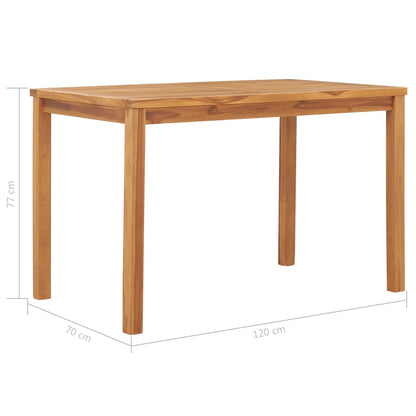 Tavolo da Pranzo per Giardino 120x70x77 cm in Massello di Teak