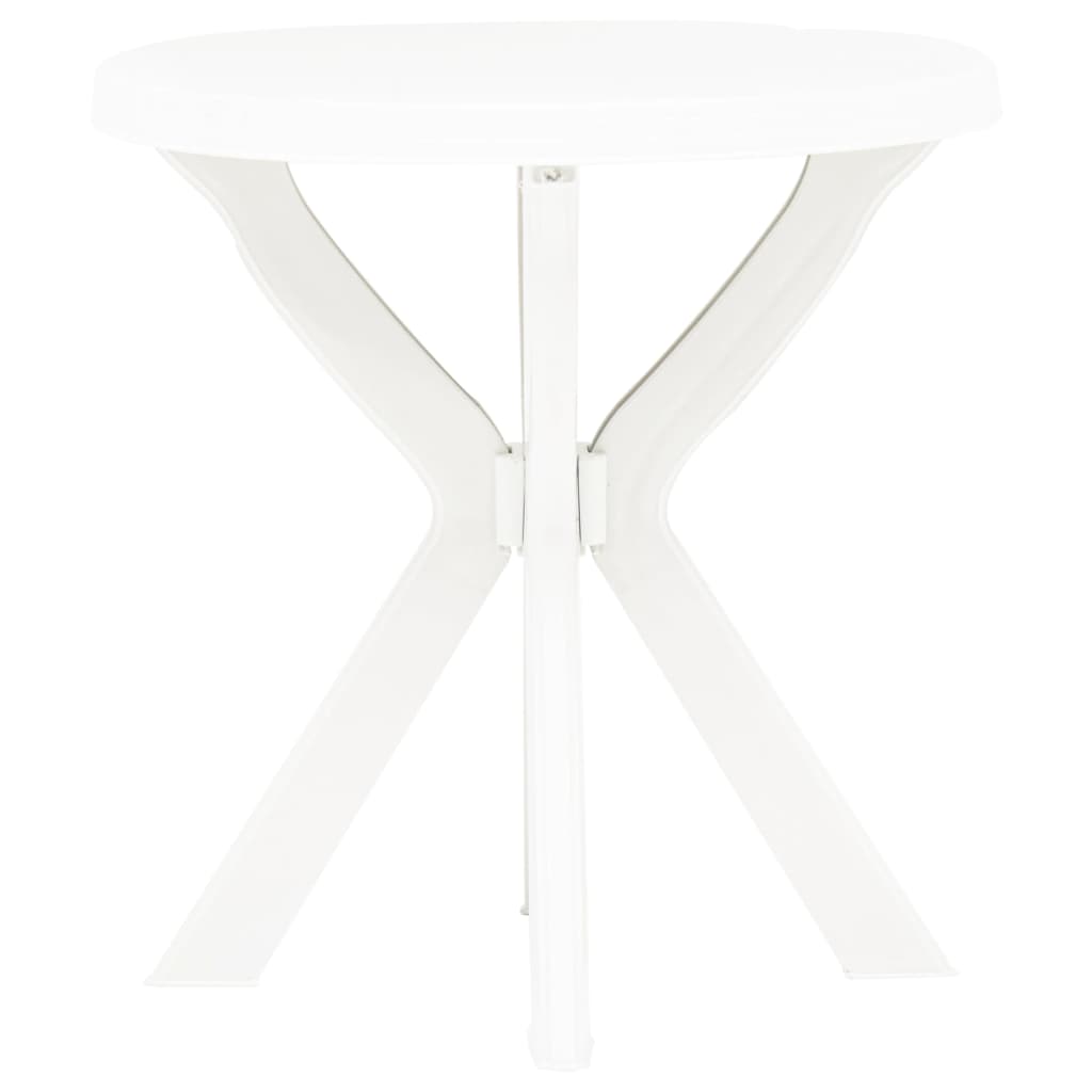 Tavolo da Bistrot Bianco Ø70 cm in Plastica