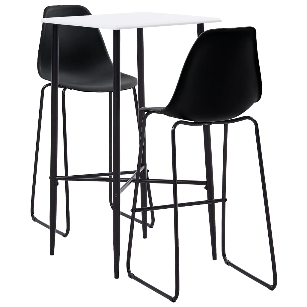 Set da Bar 3 pz in Plastica Nero - homemem39