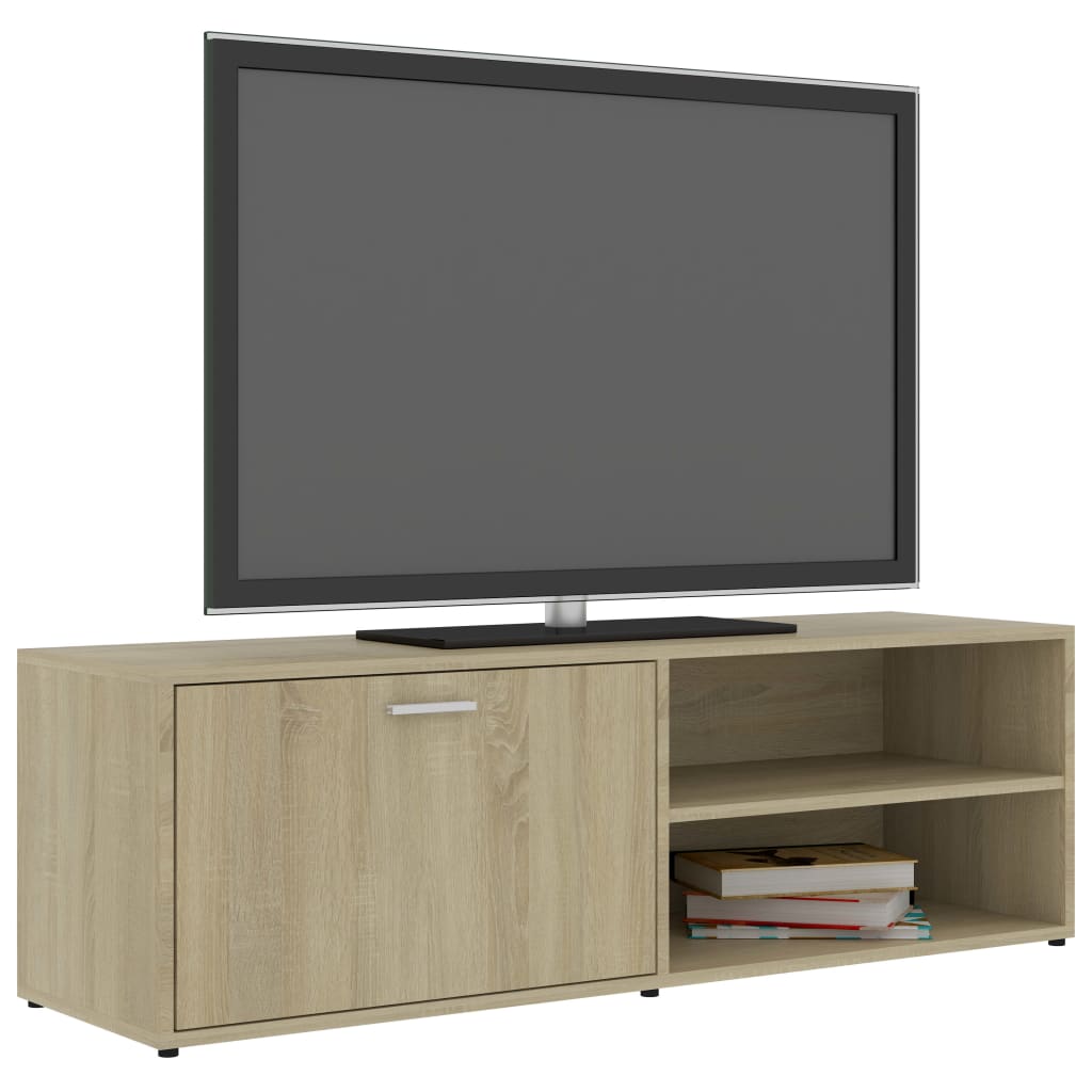 Mobile Porta TV Rovere Sonoma 120x34x37 cm in Legno Multistrato - homemem39