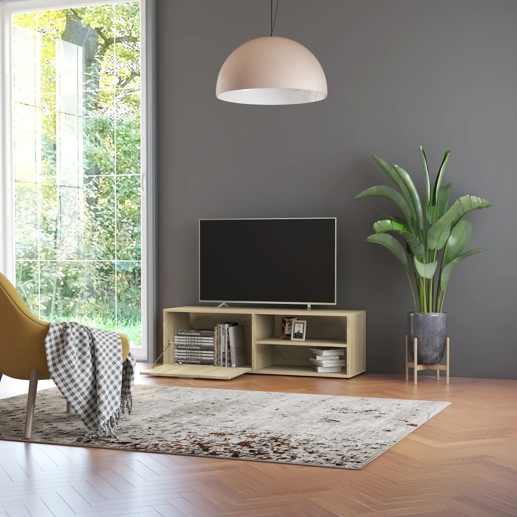 Mobile Porta TV Rovere Sonoma 120x34x37 cm in Legno Multistrato - homemem39