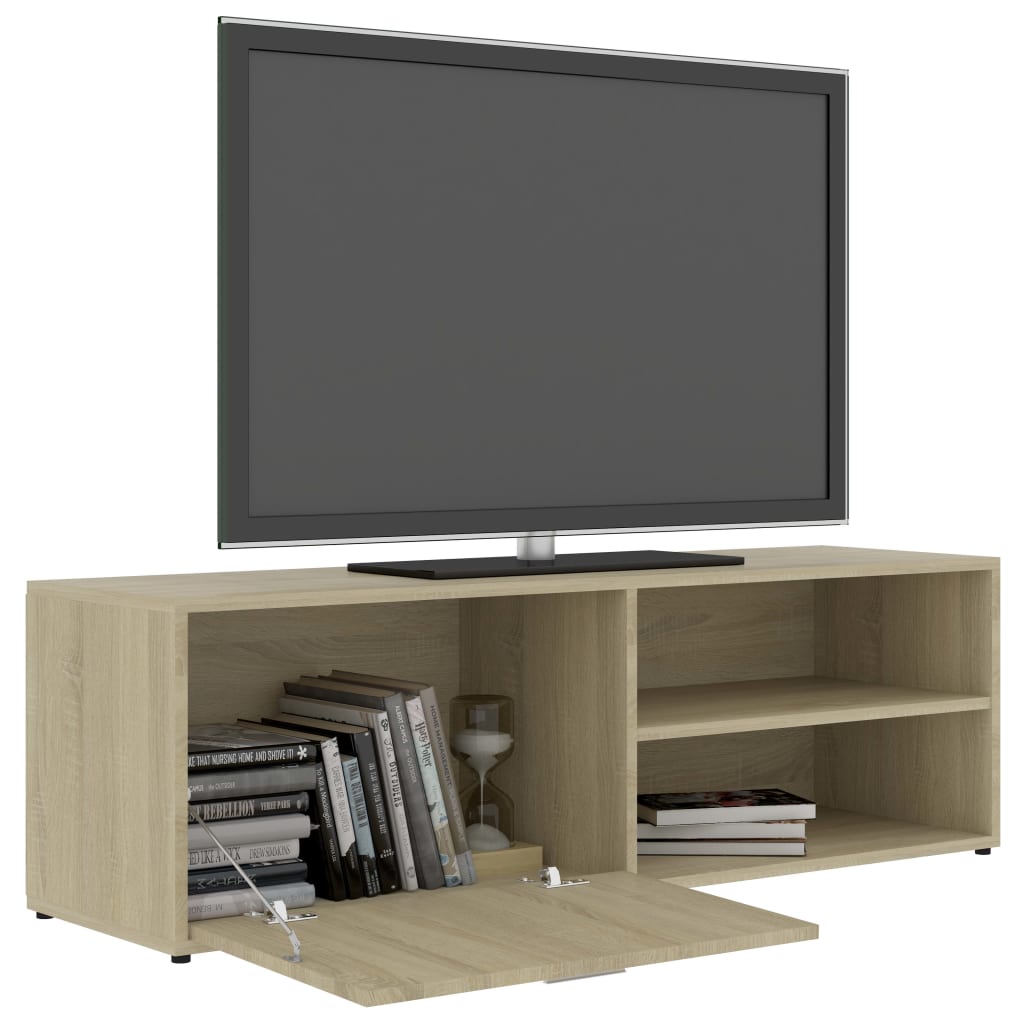 Mobile Porta TV Rovere Sonoma 120x34x37 cm in Legno Multistrato - homemem39