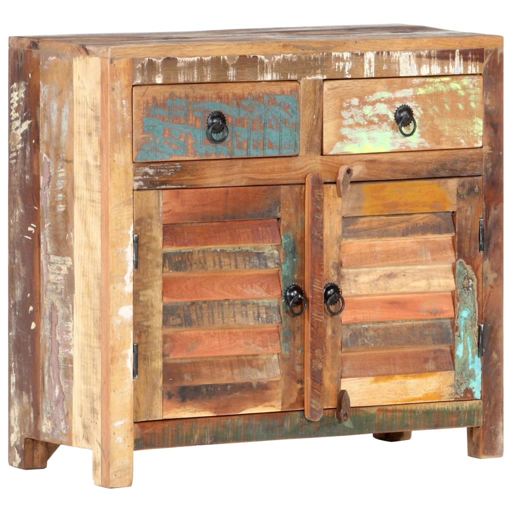 Credenza 70x30x68 cm in Legno Massello di Recupero - homemem39