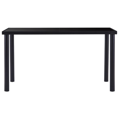 Set Sala da Pranzo 5 pz in Similpelle Nero - homemem39