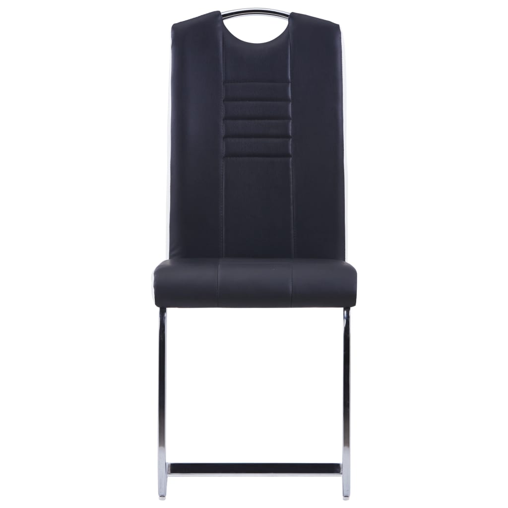 Set Sala da Pranzo 5 pz in Similpelle Nero - homemem39