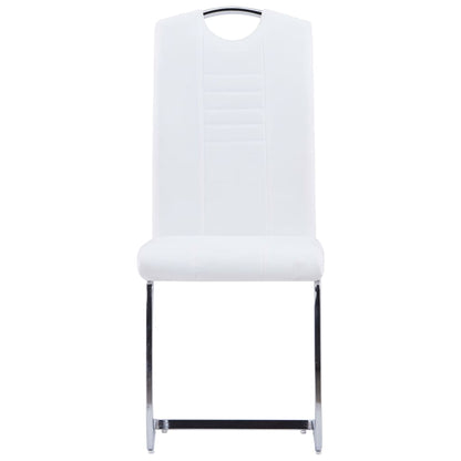 Set Sala da Pranzo 5 pz in Similpelle Bianco - homemem39