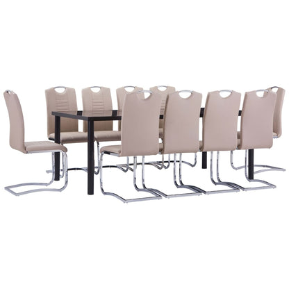 Set Sala da Pranzo 11 pz in Similpelle Cappuccino - homemem39