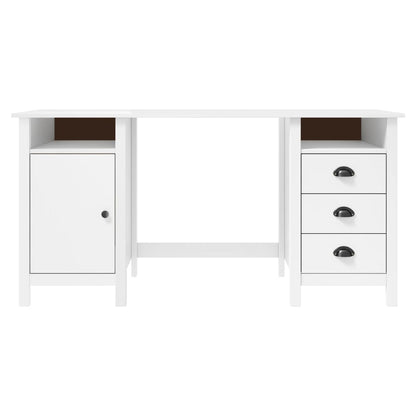 Credenza Hill Bianca 150x50x74 cm in Legno Massello di Pino - homemem39