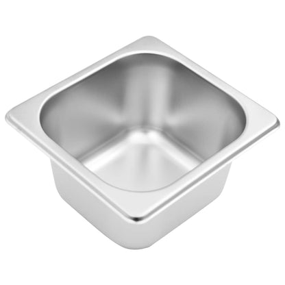 Supporto Gastronorm con 5 Contenitori GN 1/6 in Acciaio Inox - homemem39