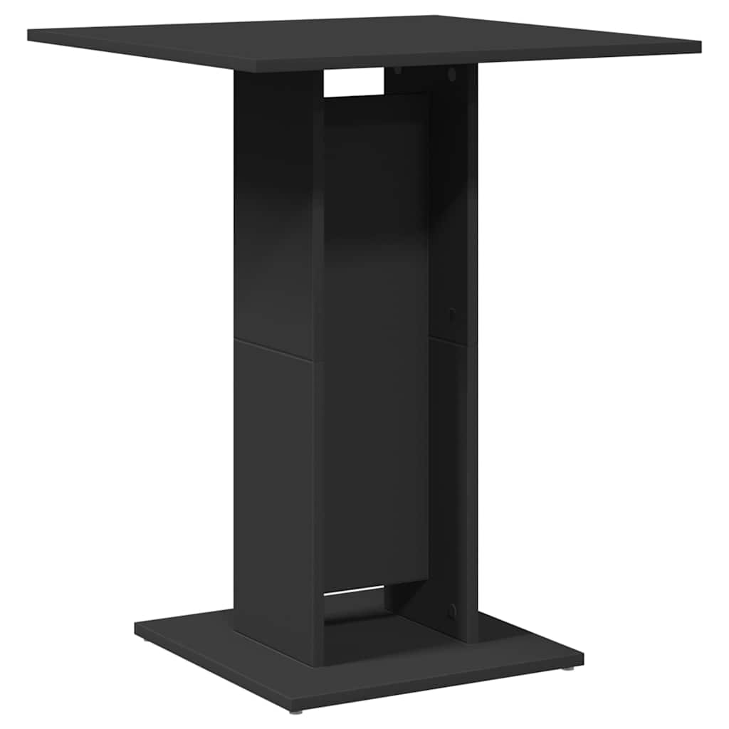 Tavolo da Bistrot Nero 60x60x75 cm in Legno Multistrato - homemem39