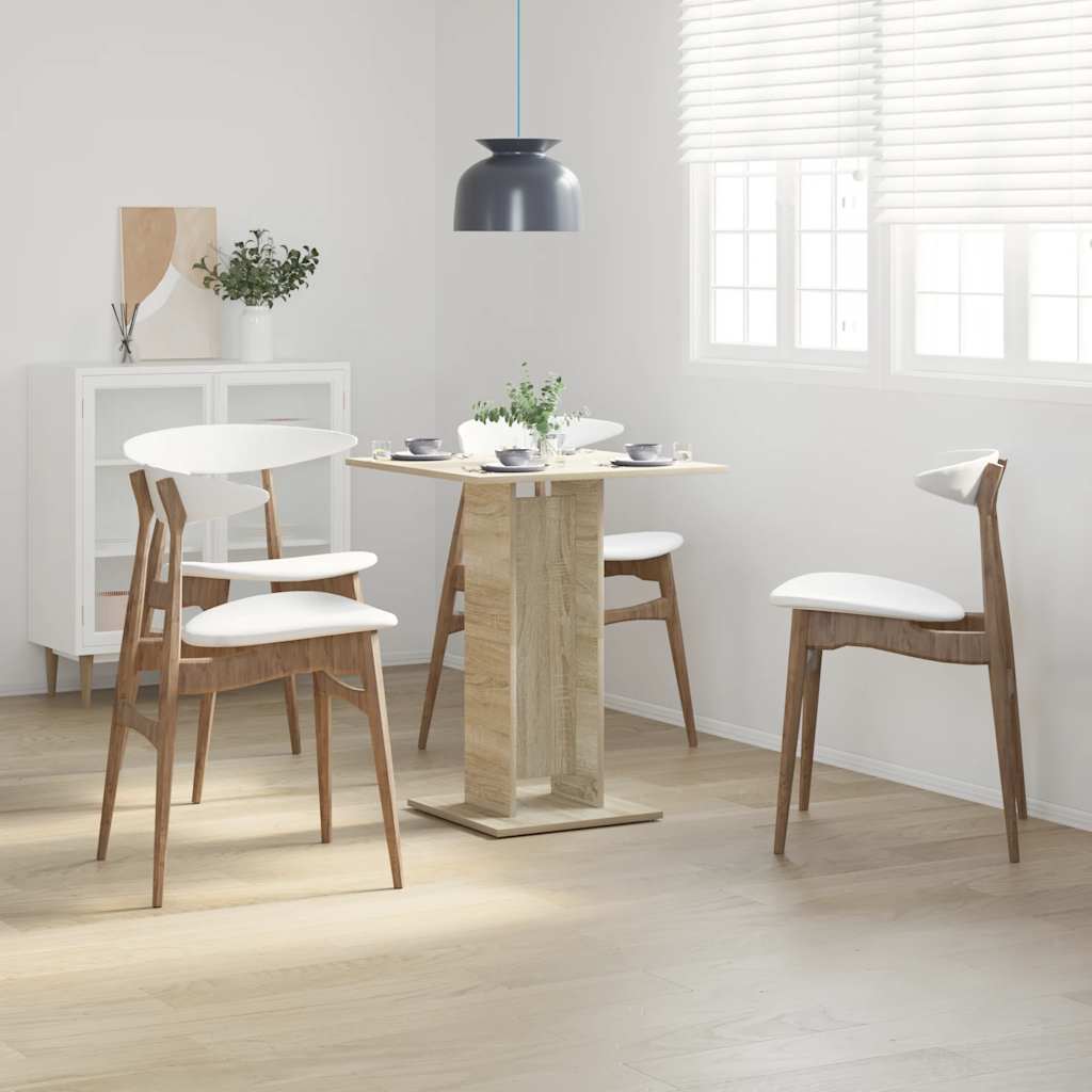 Tavolo da Bistrot Rovere Sonoma 60x60x75 cm Legno Multistrato - homemem39