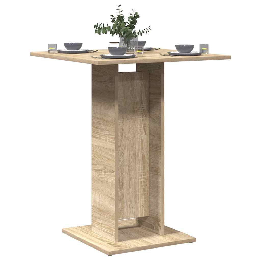 Tavolo da Bistrot Rovere Sonoma 60x60x75 cm Legno Multistrato - homemem39