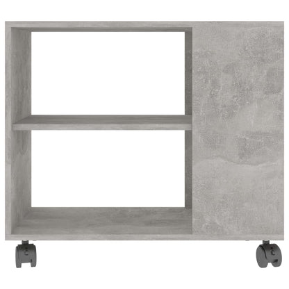 Tavolino Grigio Cemento 70x35x55 cm in Legno Multistrato - homemem39