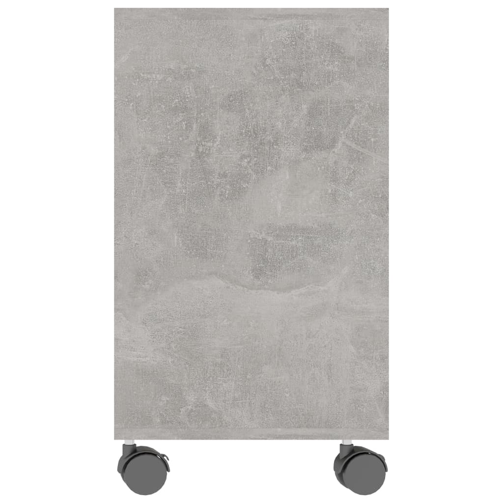 Tavolino Grigio Cemento 70x35x55 cm in Legno Multistrato - homemem39