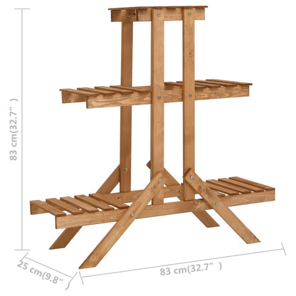 Piedistallo per Piante 83x25x83 cm in Legno di Abete - homemem39