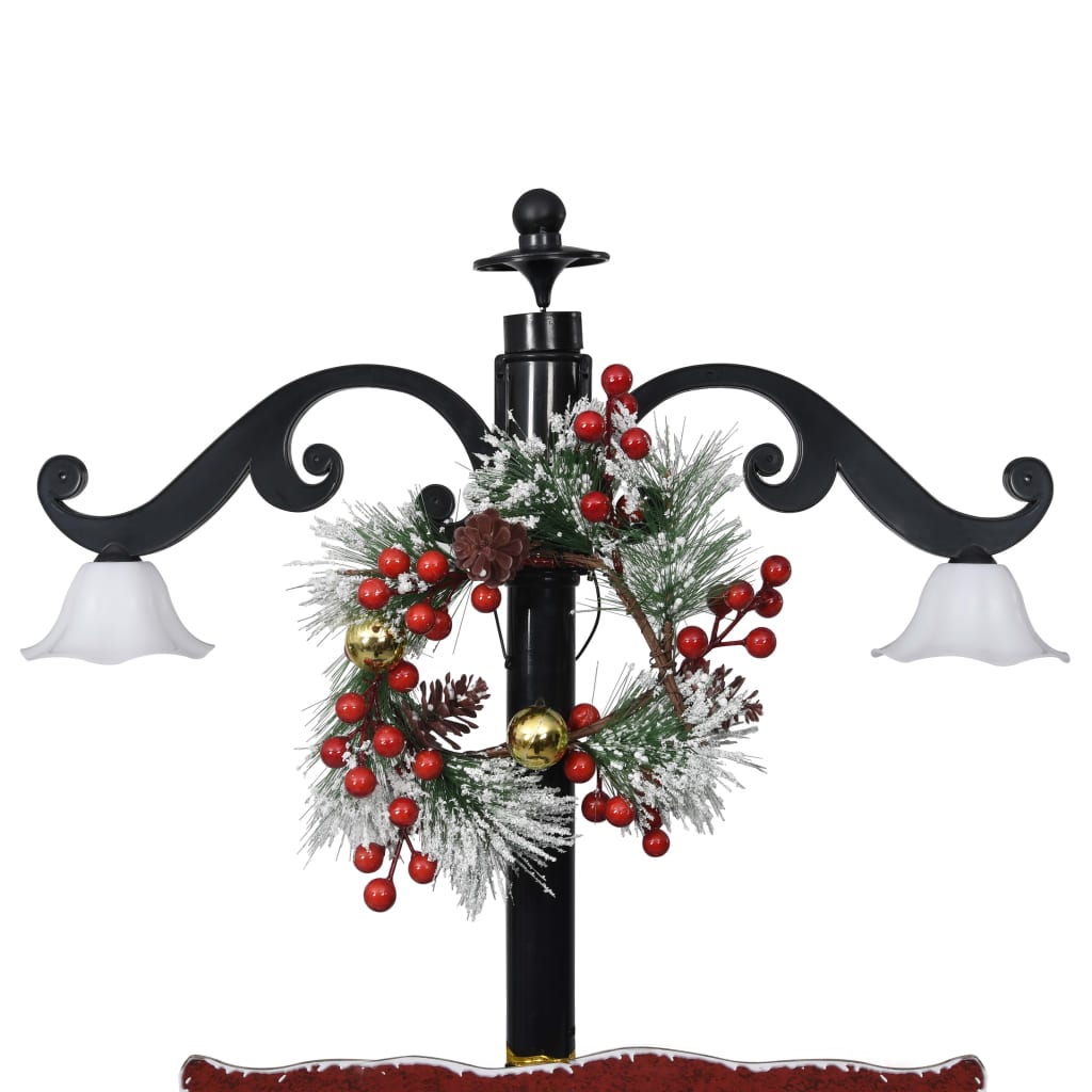 Albero di Natale con Nevicata e Base ad Ombrello Blu 170 cm PVC - homemem39