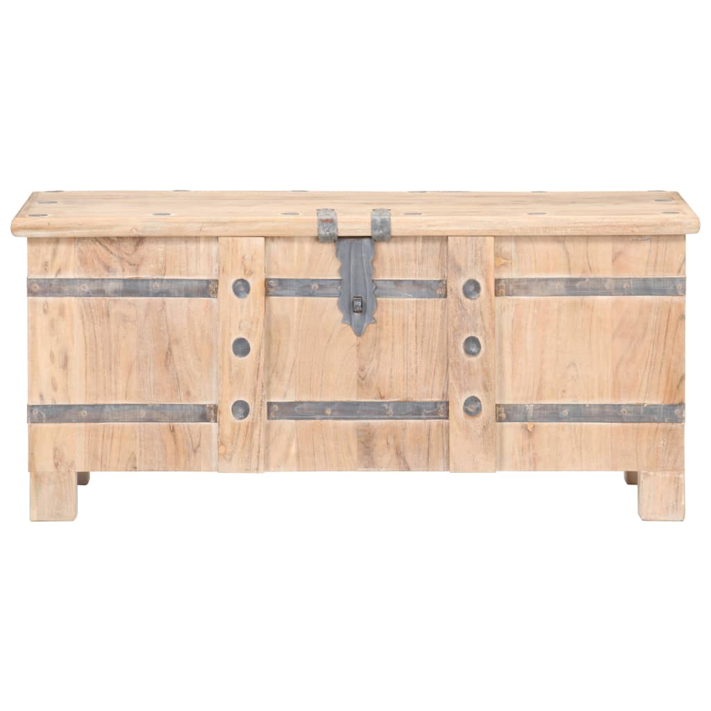 Baule 90x40x40 cm in Legno Massello di Acacia - homemem39