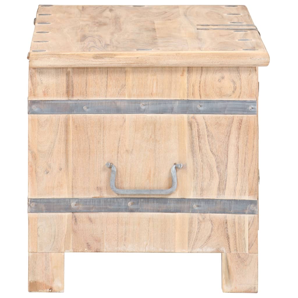 Baule 90x40x40 cm in Legno Massello di Acacia - homemem39