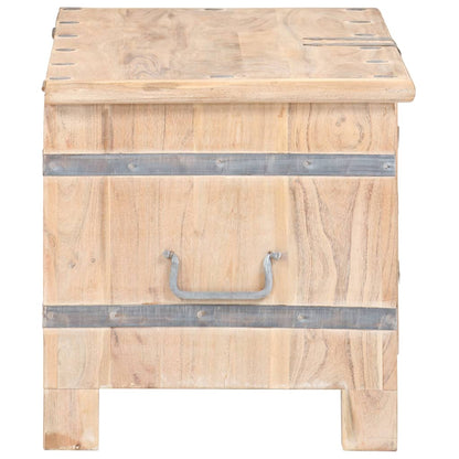 Baule 90x40x40 cm in Legno Massello di Acacia - homemem39