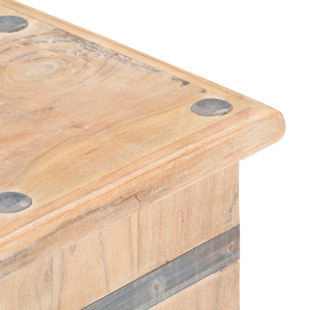 Baule 90x40x40 cm in Legno Massello di Acacia - homemem39