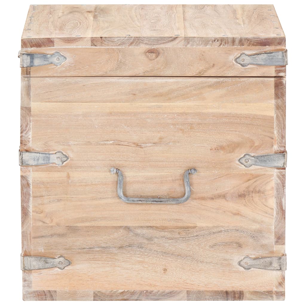 Baule 40x40x40 cm in Legno Massello di Acacia