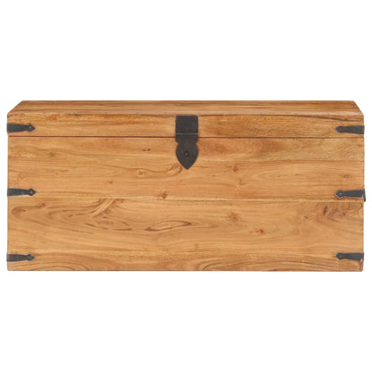 Baule 90x40x40 cm in Legno Massello di Acacia - homemem39