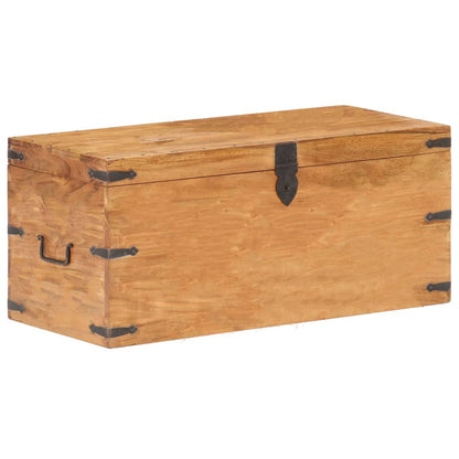 Baule 90x40x40 cm in Legno Massello di Acacia - homemem39