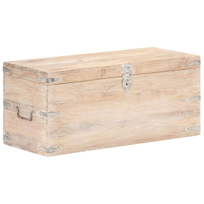 Baule 90x40x40 cm in Legno Massello di Acacia - homemem39