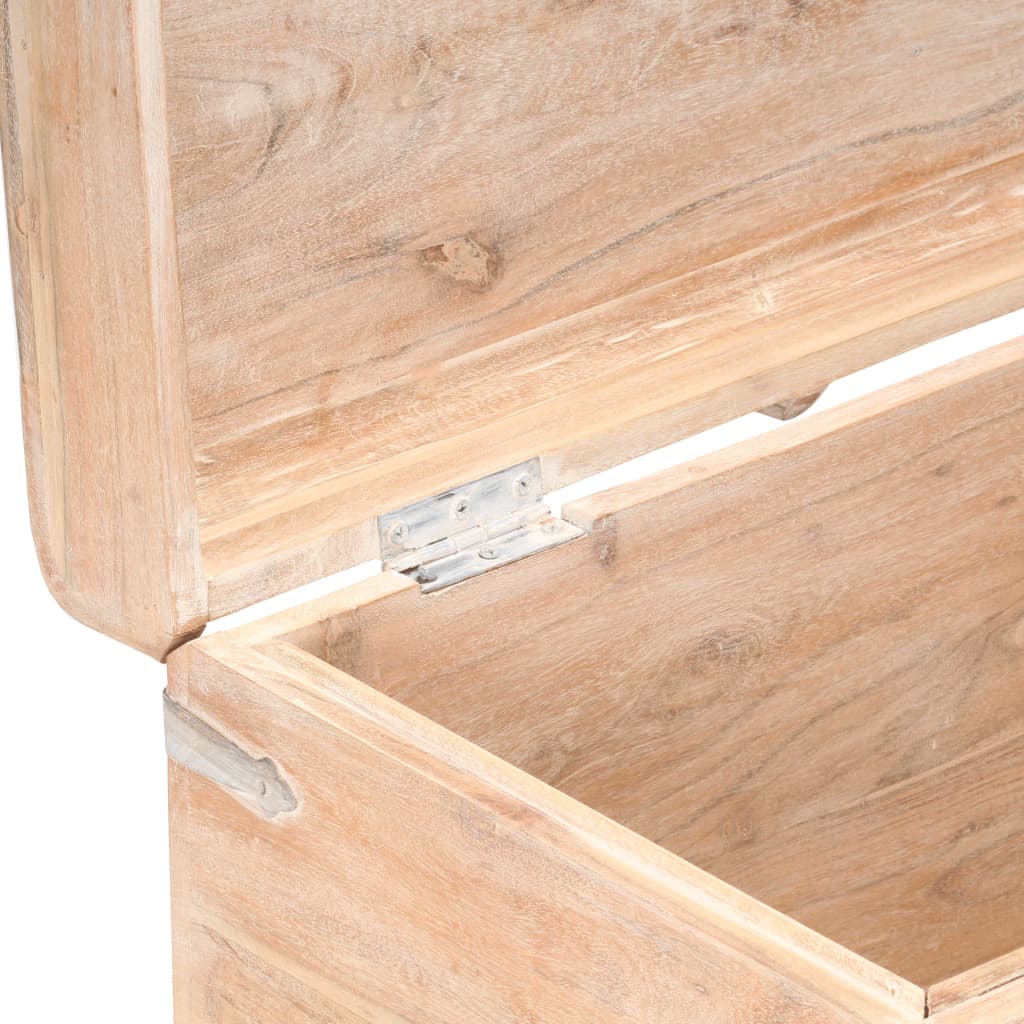 Baule 90x40x40 cm in Legno Massello di Acacia - homemem39