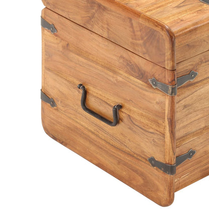 Baule 40x40x40 cm in Legno Massello di Acacia - homemem39