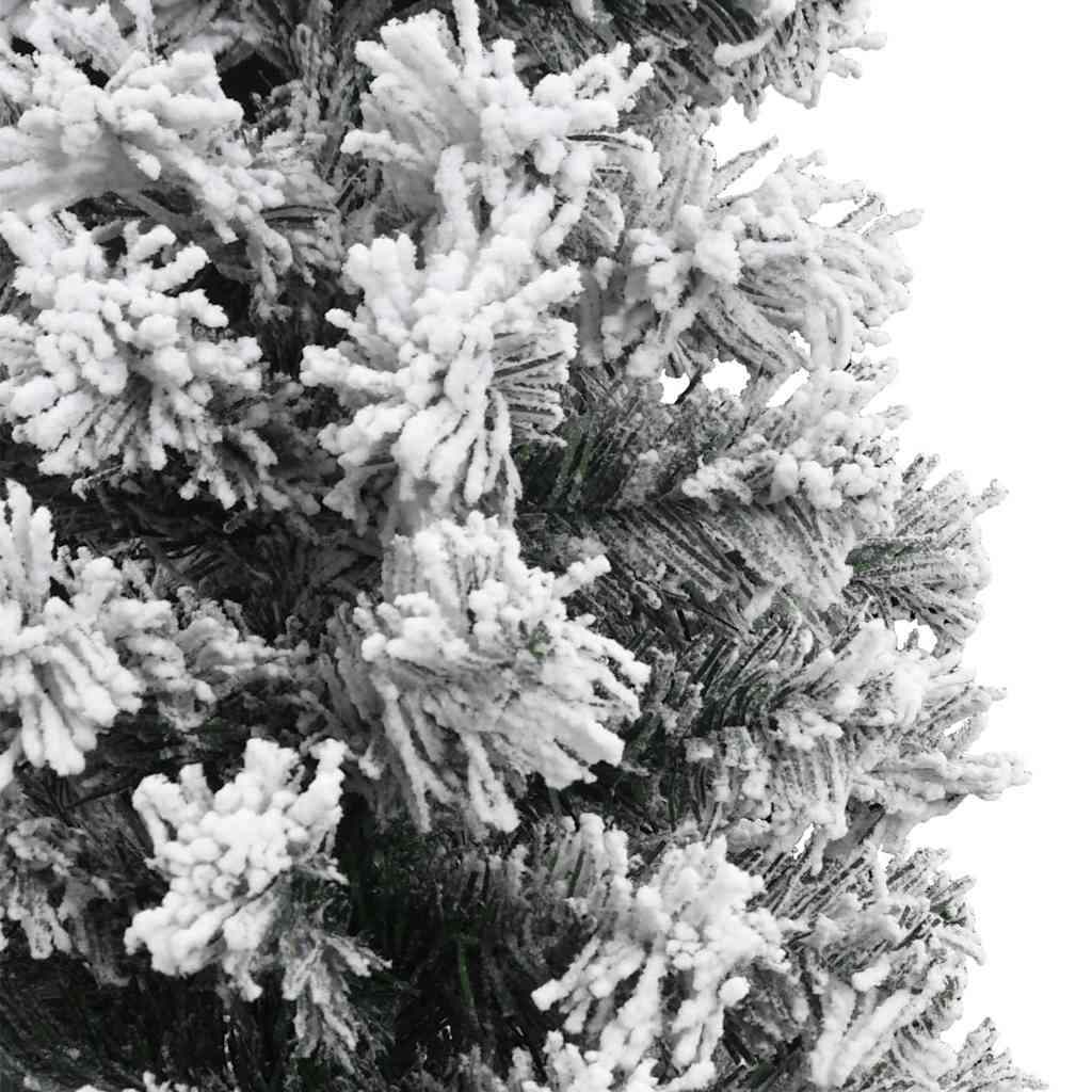 Albero di Natale Artificiale con Neve Fioccata Verde 210 cm PVC