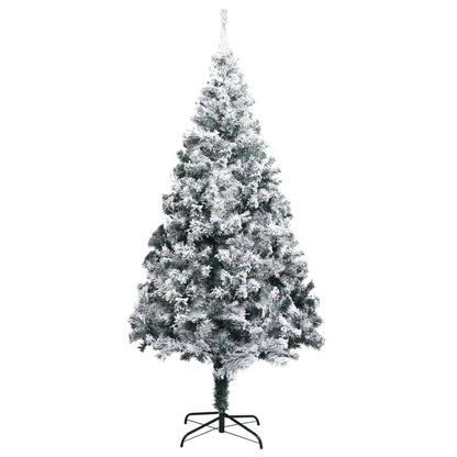 Albero di Natale Artificiale con Neve Fioccata Verde 240 cm PVC