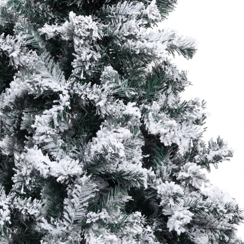 Albero di Natale Artificiale con Neve Fioccata Verde 240 cm PVC - homemem39