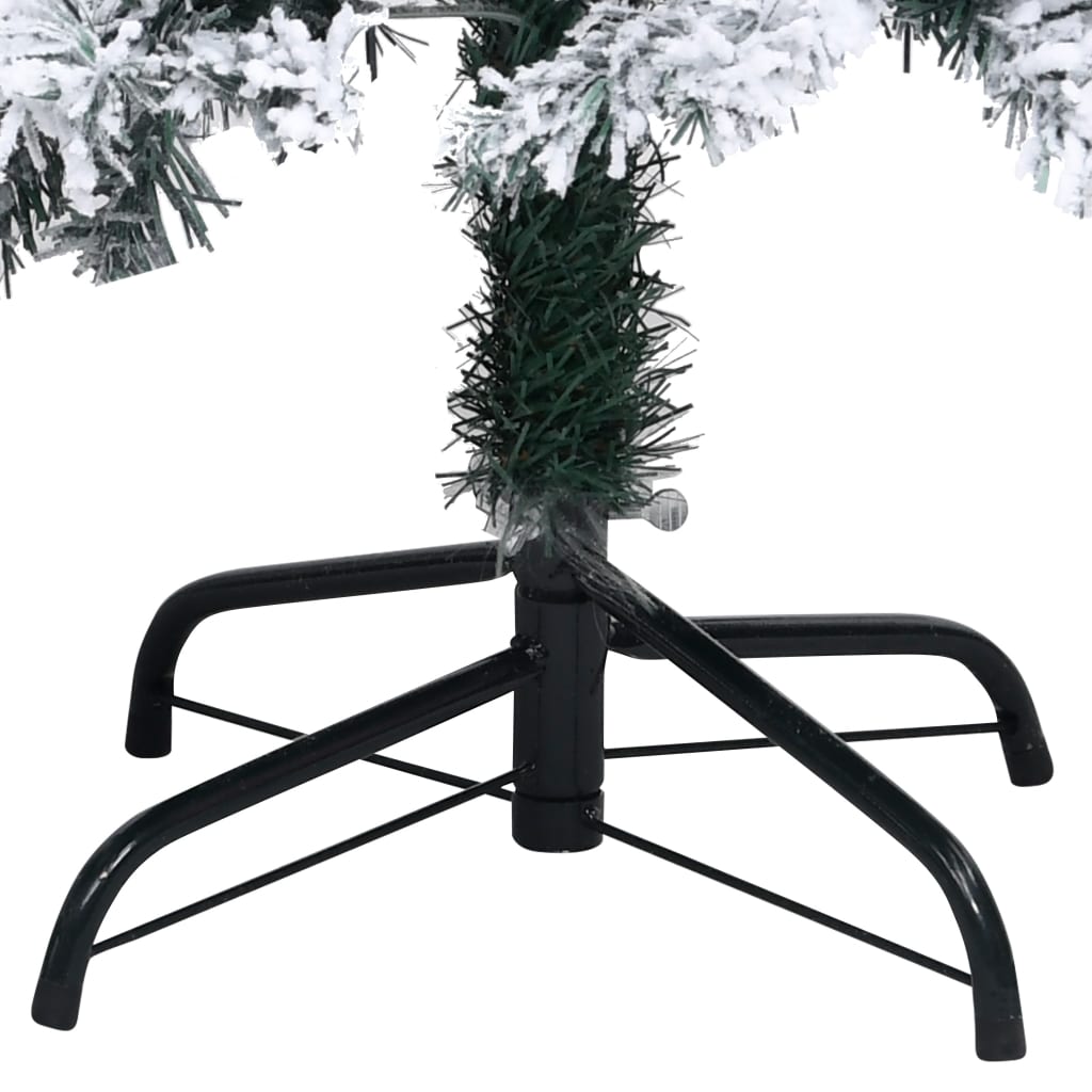 Albero di Natale Artificiale con Neve Fioccata Verde 240 cm PVC - homemem39