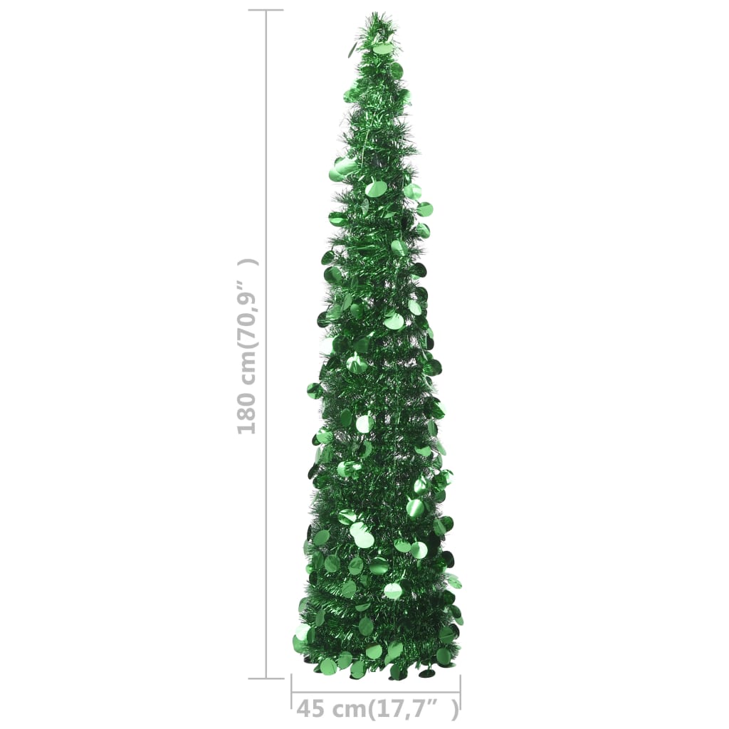 Albero di Natale Artificiale Apribile Verde 180 cm PET