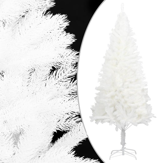 Albero di Natale Artificiale con Aghi Realistici Bianco 120 cm