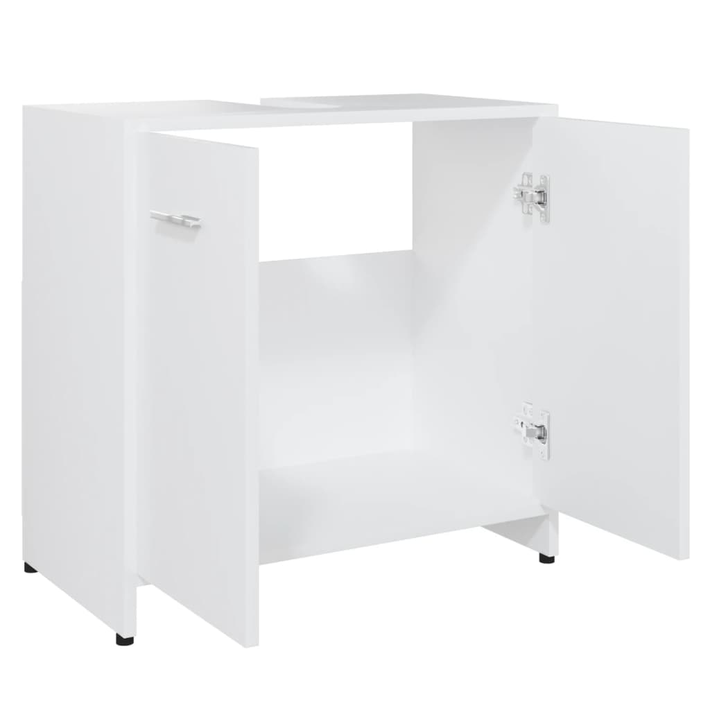 Armadio da Bagno Bianco 60x33x61 cm in Legno Multistrato - homemem39