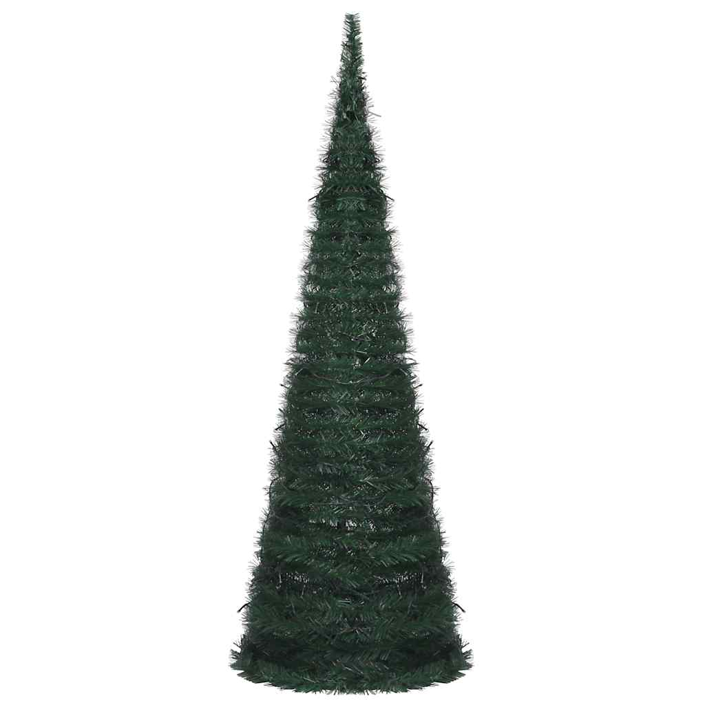 Albero di Natale Artificiale Apribile Preilluminato Verde 180cm