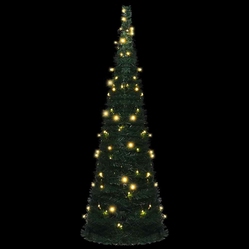 Albero di Natale Artificiale Apribile Preilluminato Verde 180cm - homemem39