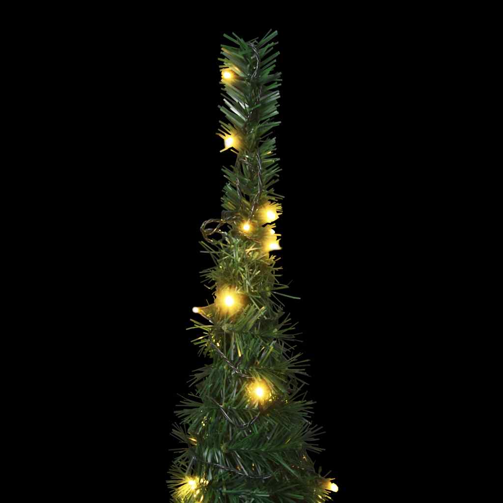 Albero di Natale Artificiale Apribile Preilluminato Verde 180cm - homemem39