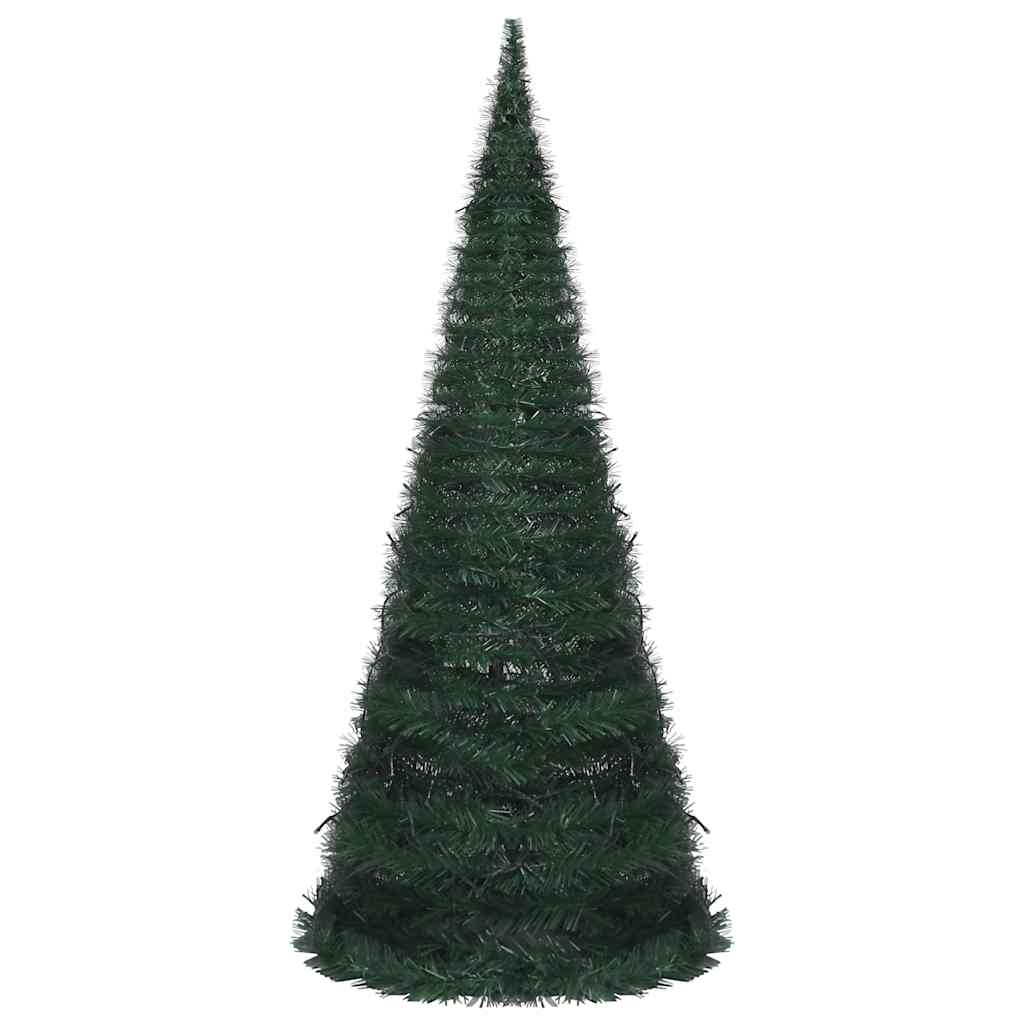 Albero di Natale Artificiale Apribile Preilluminato Verde 210cm