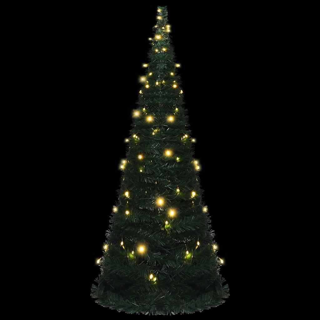 Albero di Natale Artificiale Apribile Preilluminato Verde 210cm - homemem39