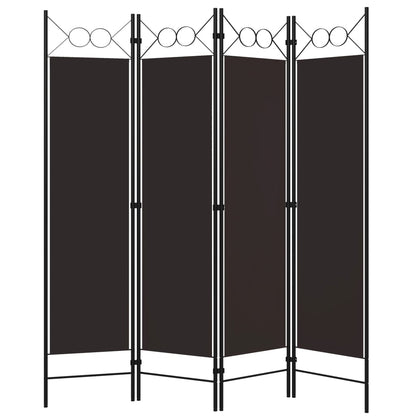 Paravento a 4 Pannelli Marrone 160x180 cm - homemem39
